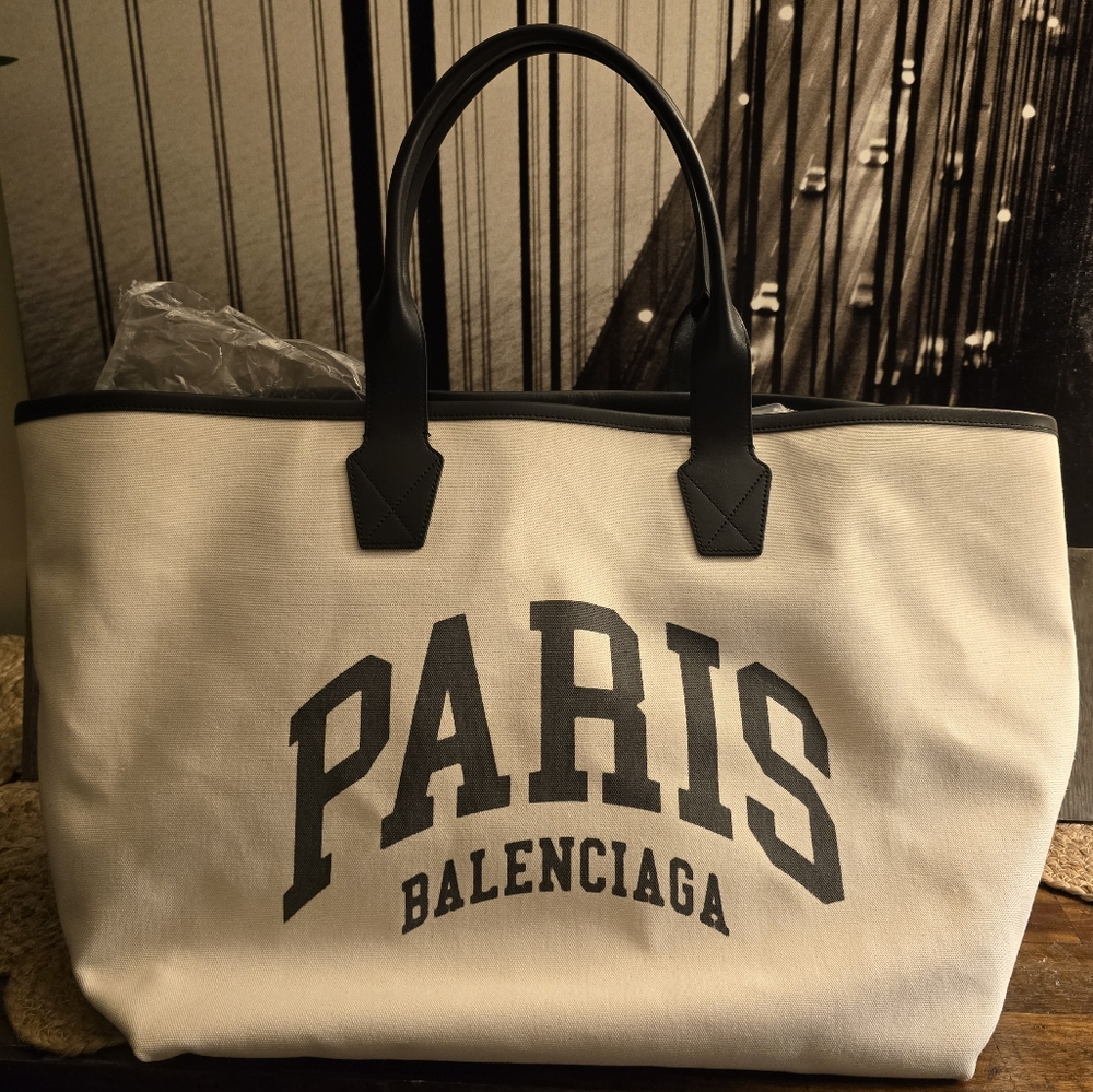 Balenciaga Paris Canvas XL Tote Bag
